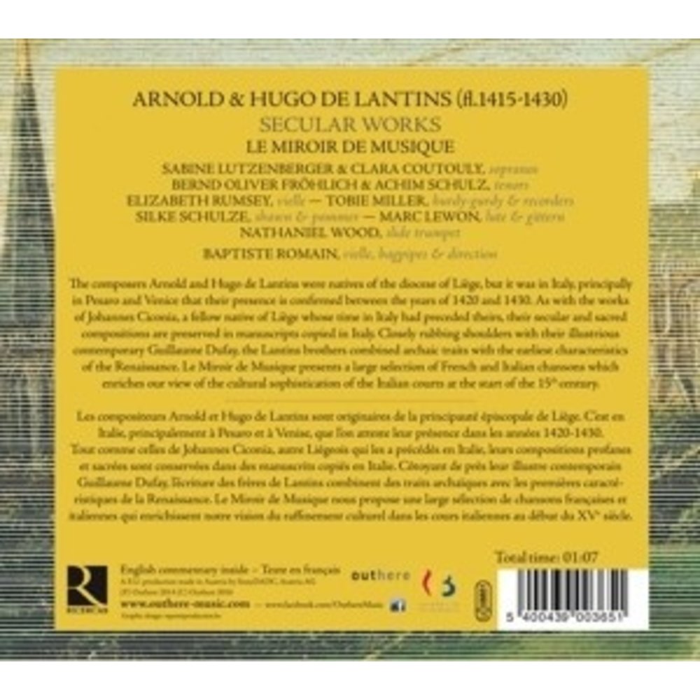 Ricercar Arnold & Hugo De Latins: Secular Works