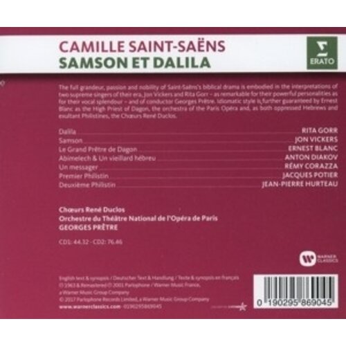 Erato/Warner Classics Samson Et Dalila