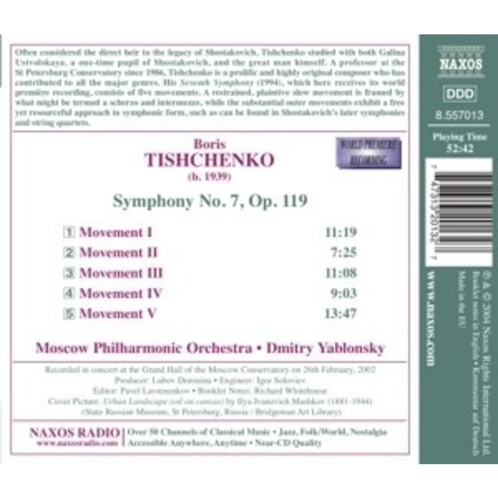 Naxos Tishchenko : Symph. No. 7