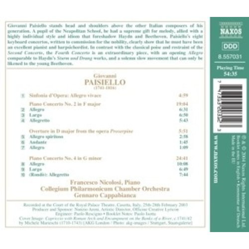 Naxos Paisiello:piano Conc.nos.2 & 4