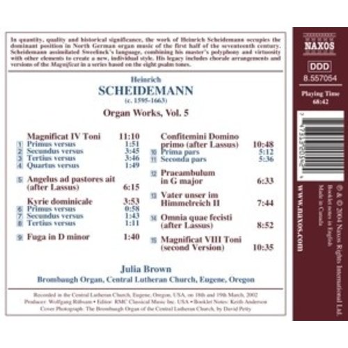 Naxos Scheidemann: Organ Works Vol.5