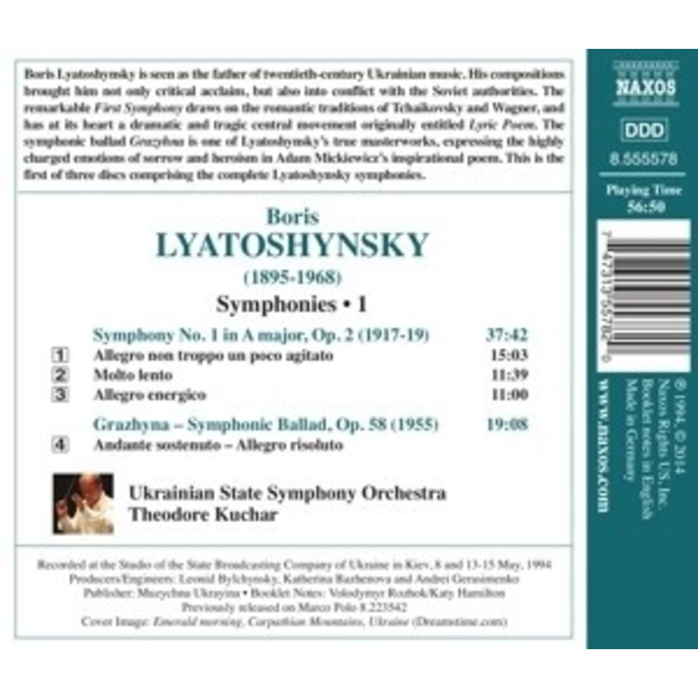 Naxos Symphony No. 1 ; Grazhyna