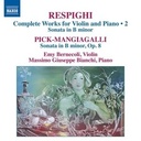 Naxos Complete Works For Violin And Piano Vol 2; Sonata