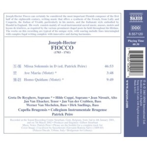 Naxos Fiocco: Missa Solemnis