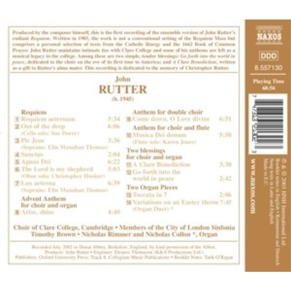Naxos Rutter: Requiem