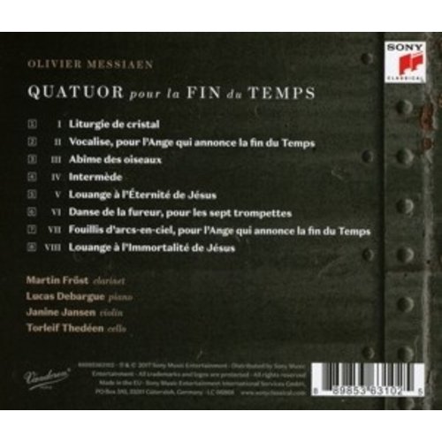 Sony Classical Quatuor Pour La Fin Du Temps