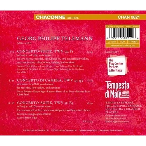 CHANDOS Telemann: The Concerti-en-Suite