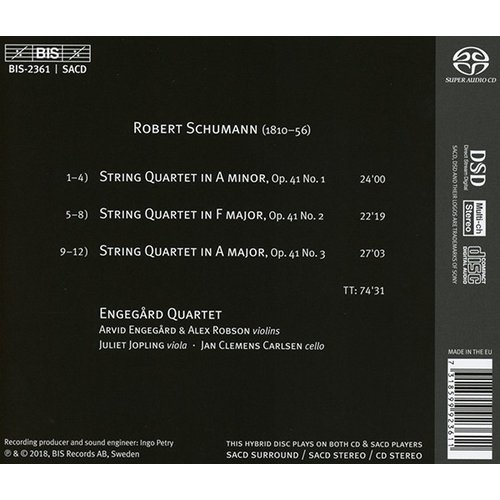 BIS Schumann: The String Quartets (SACD)