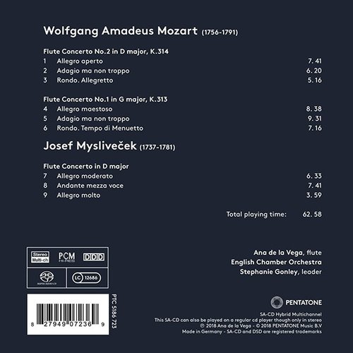 Pentatone Mozart/Myslivecek: Flute Concertos