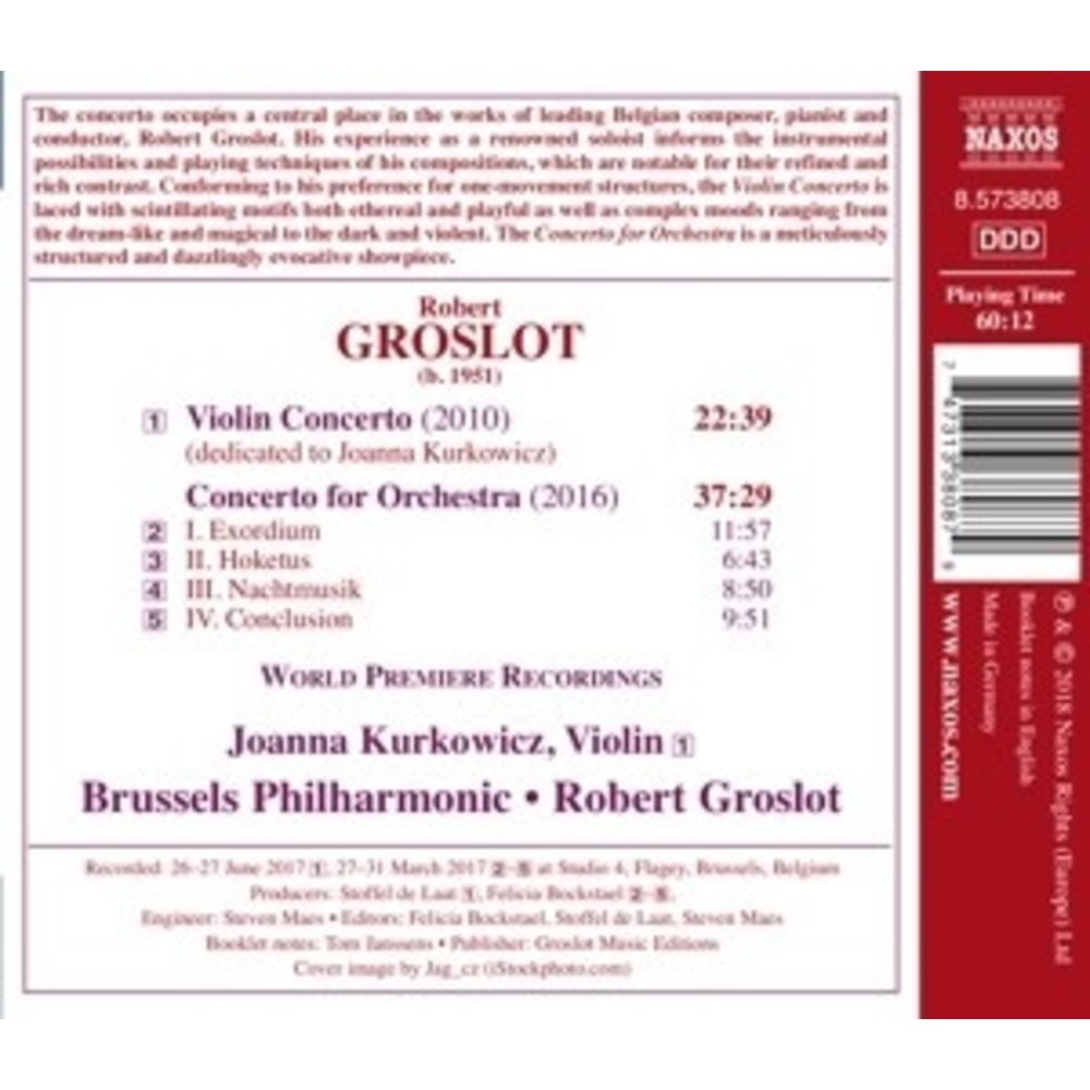 Naxos Concerto For Orchestra - Violin Con