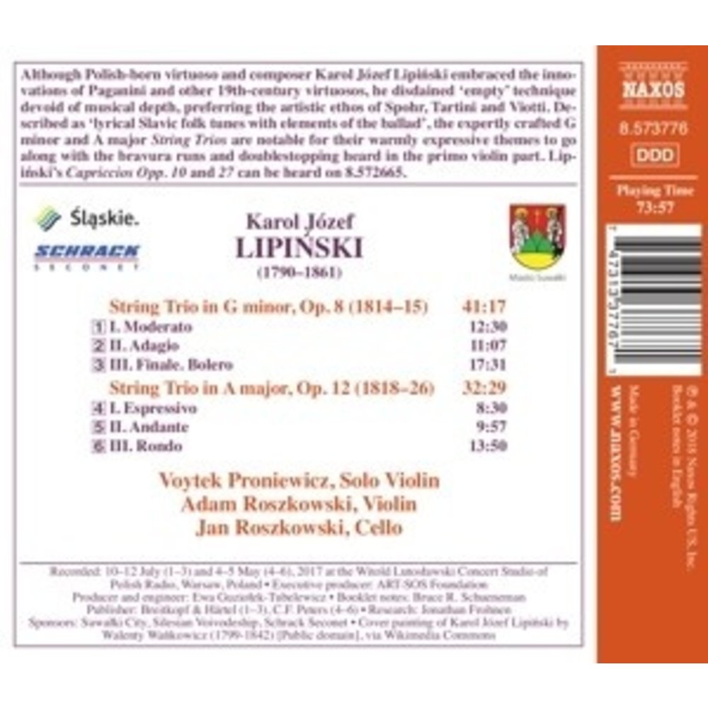 Naxos String Trios, Op. 8 And Op. 12