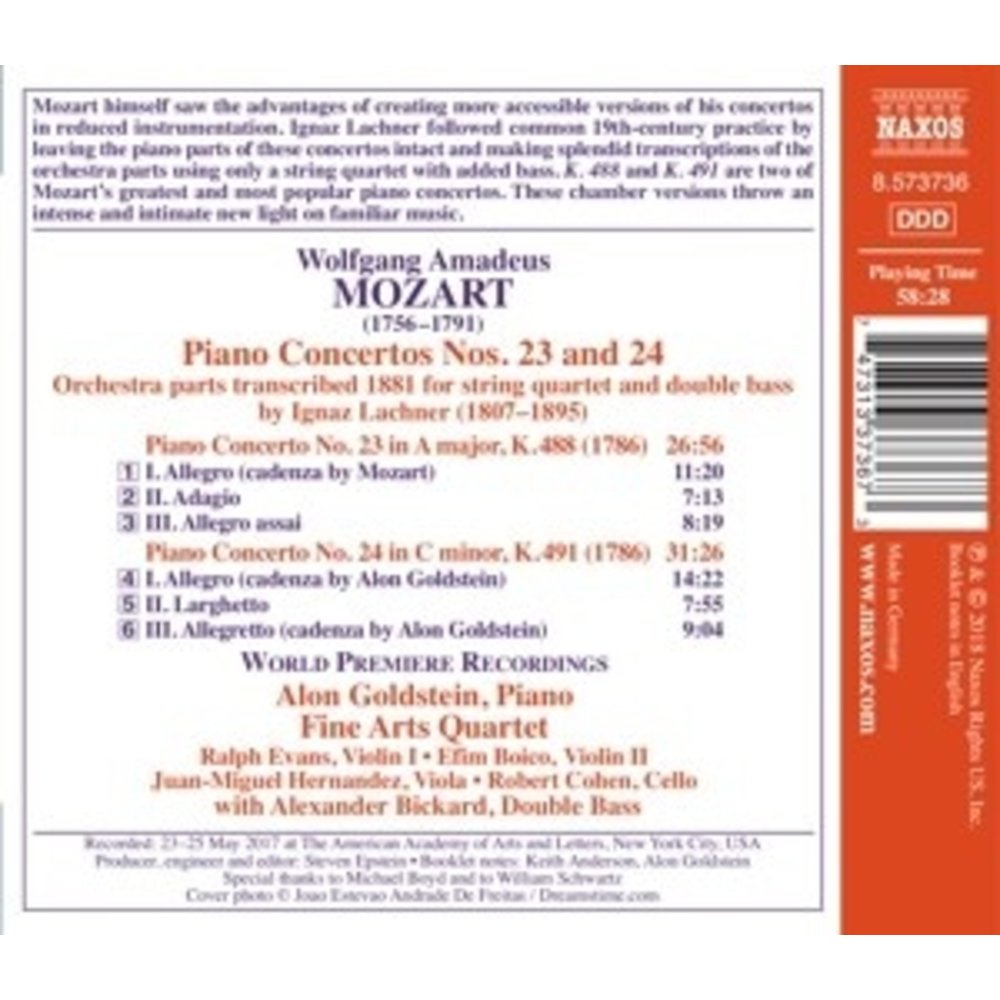 Naxos Piano Concertos Nos. 23 And 24