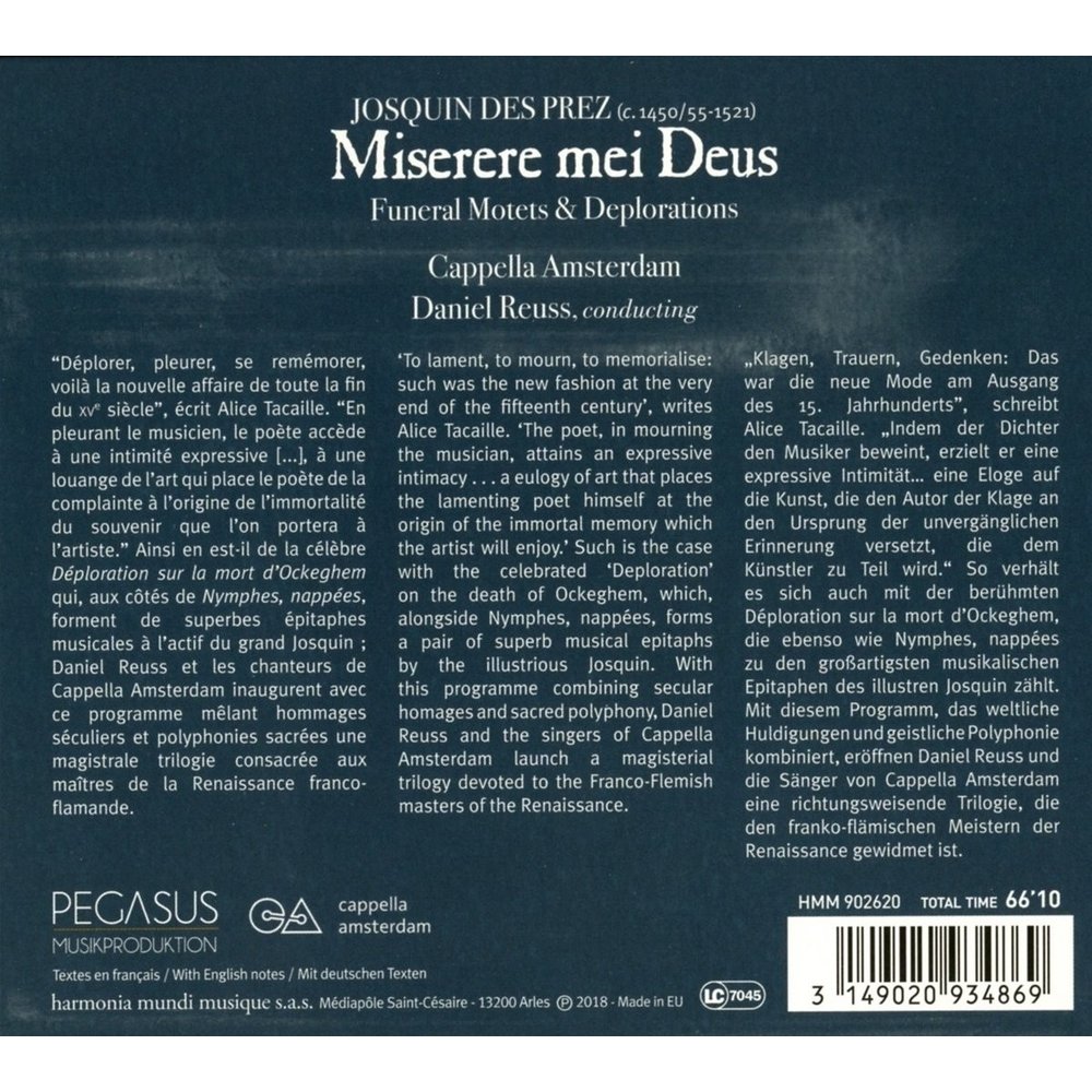 Harmonia Mundi Miserere Mei Deus