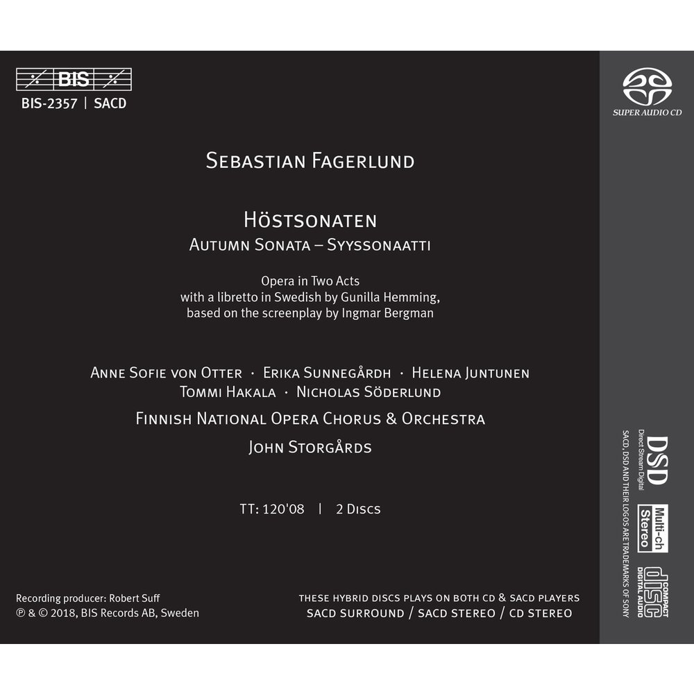 BIS Sebastian Fagerlund: Höstsonaten (Autumn Sonata)