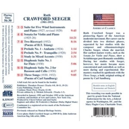 Naxos Seeger: Vocal&Chamber *Delete*
