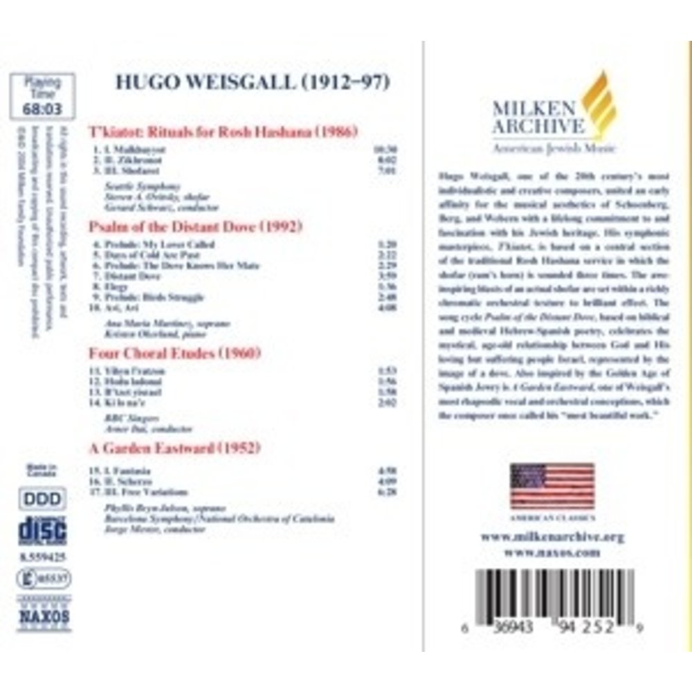 Naxos Hugo Weisgall: Tkiatot