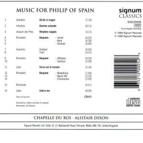 Music For Philip Of Spain