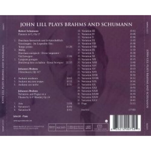 John Lill Plays Brahms And Schumann