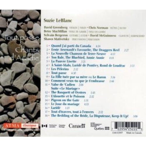 Tout Passe (Chants D'acadie, Volume Ii)