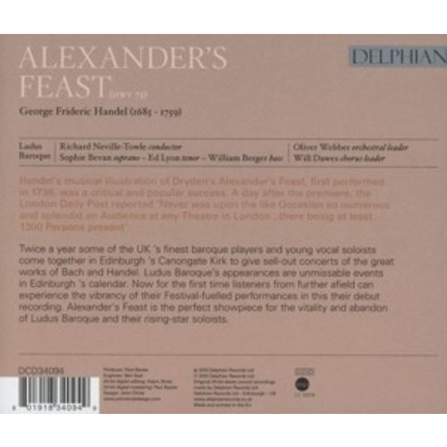 Haendel: Alexander's Feast