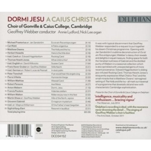 Dormi Jesu, A Caius Christmas