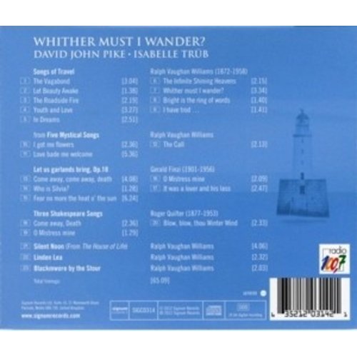 Whither Must I Wander? English Songs