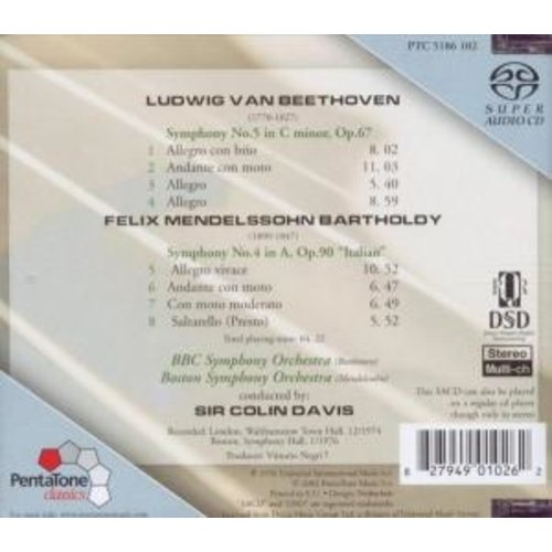 Pentatone Symphony No.5&4 -Sacd-