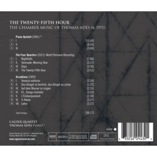 The Twenty-Fifth Hour. The Chamber Music Of Thomas