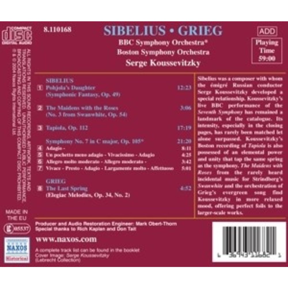 Koussevitzky: Sibelius.grieg