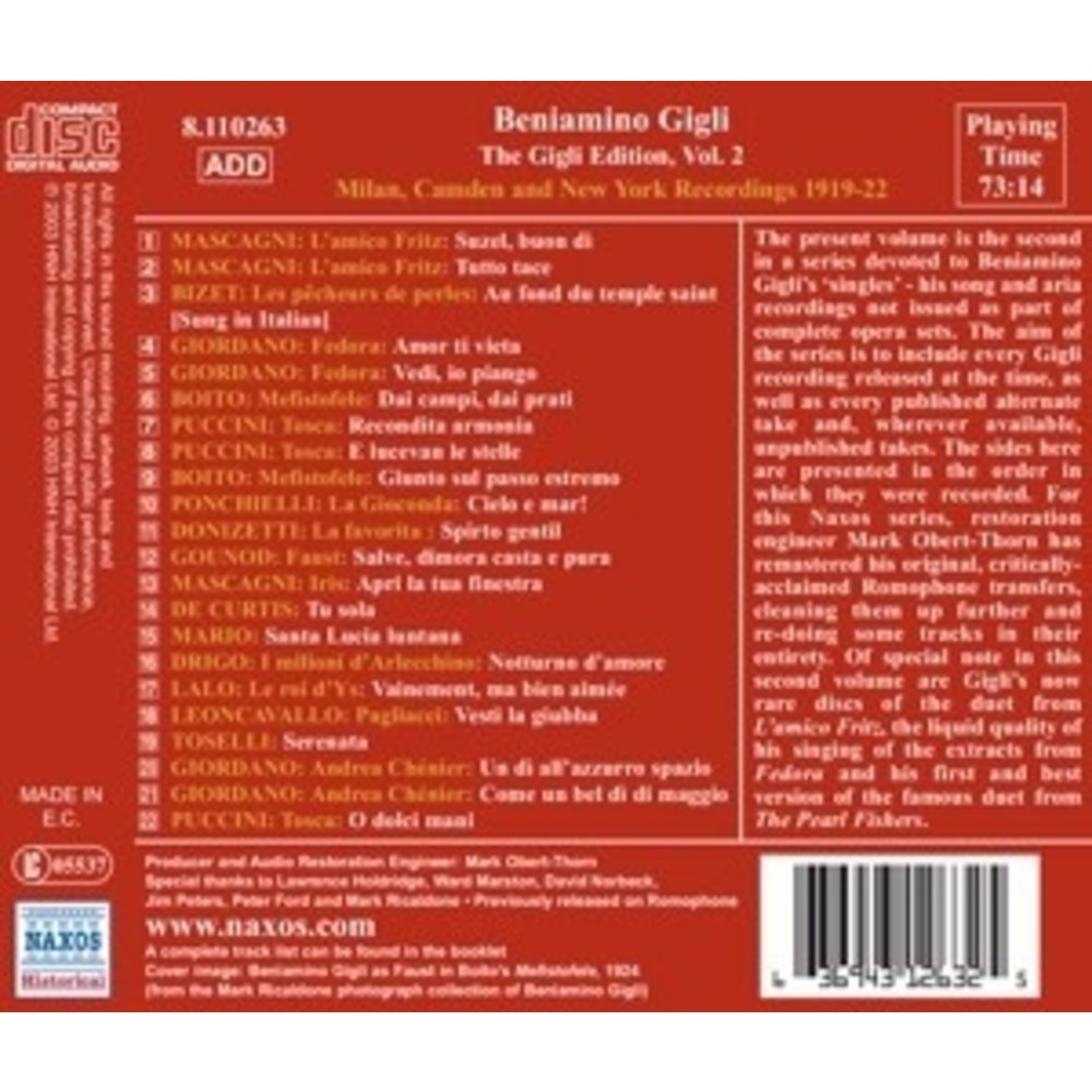 Gigli Edition Vol.2: The Milan