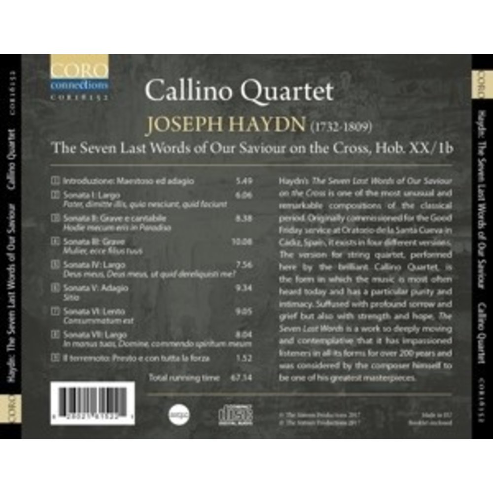 Coro Seven Last Words Of Our Saviour On The Cross