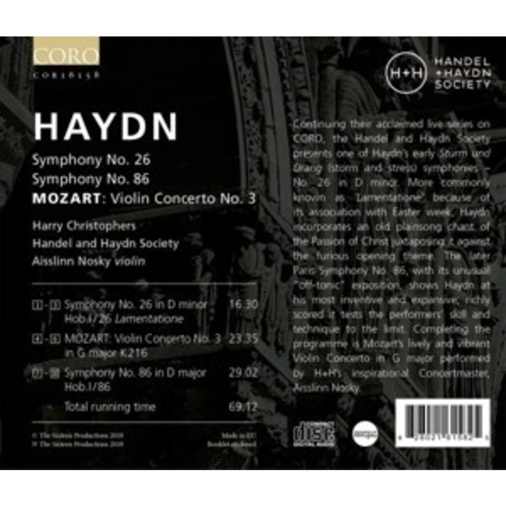 Coro Symphonies Nos. 26 & 86