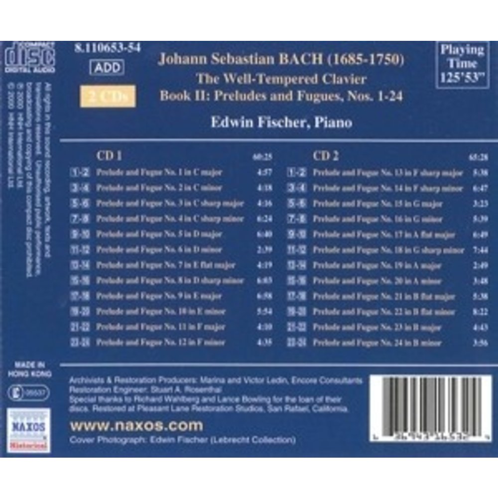 Fischer: Well-Tempered Clav,Ii