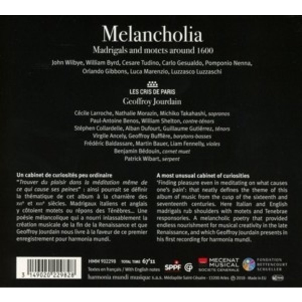 Harmonia Mundi Melancholia