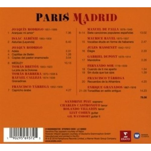 Erato/Warner Classics Paris-Madrid
