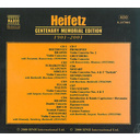 Heifetz:centenary Memorial Edition