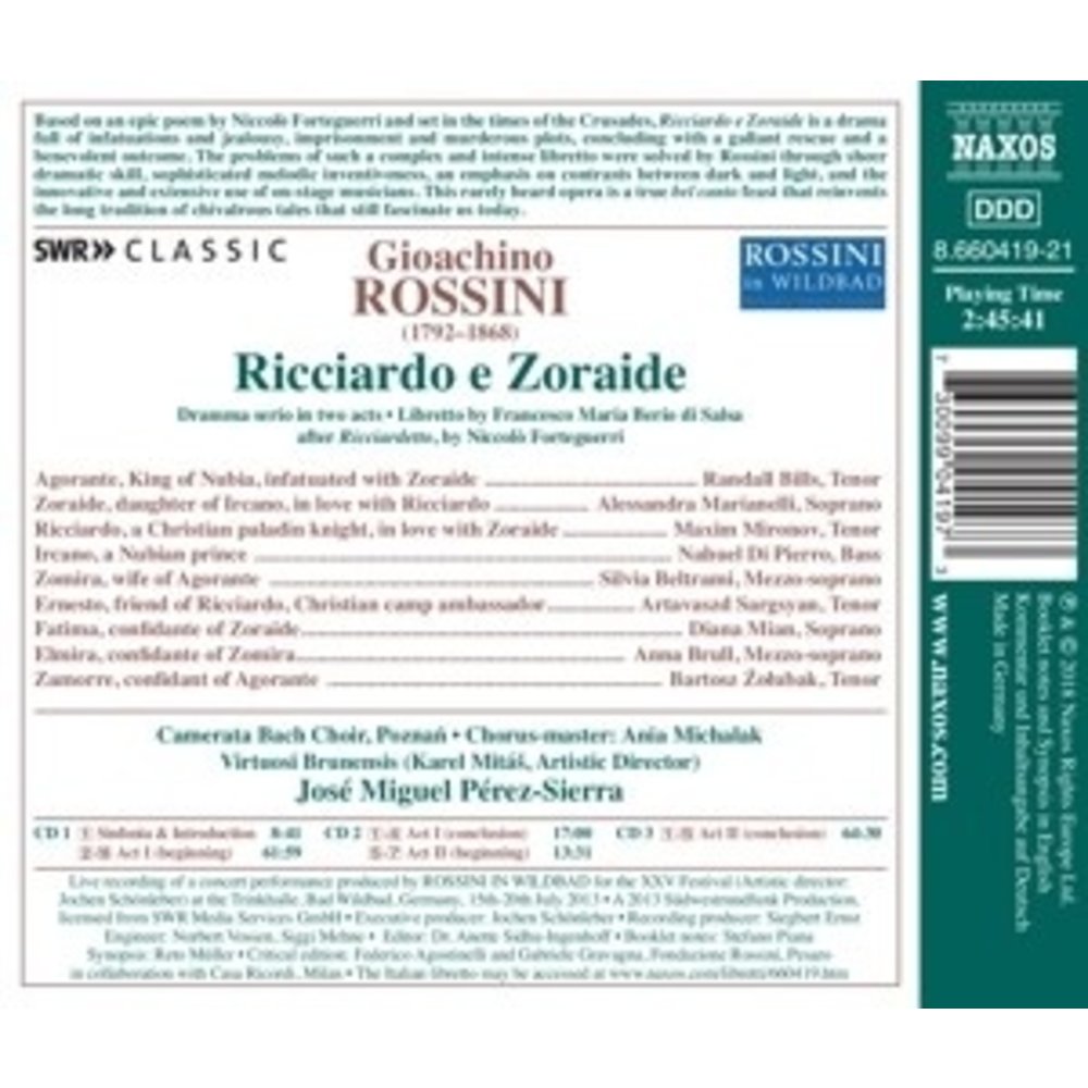 Naxos Ricciardo E Zoraide