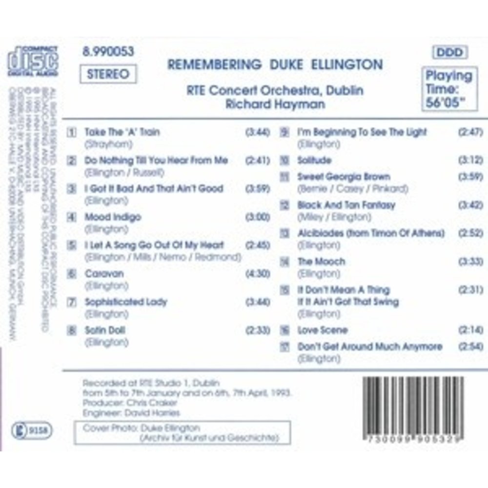 Naxos Remembering Duke Ellington