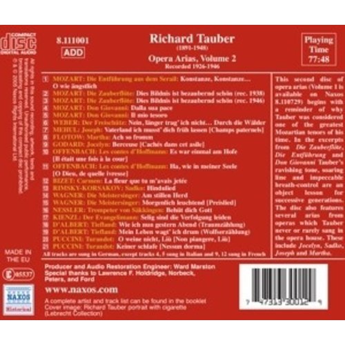 Tauber, Richard: Opera Arias (