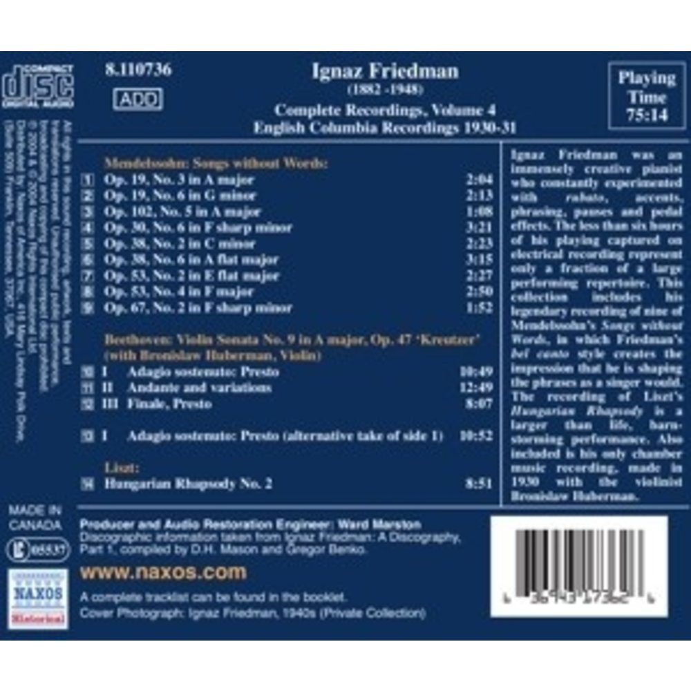 Friedman:comp.recordings,Vol.4