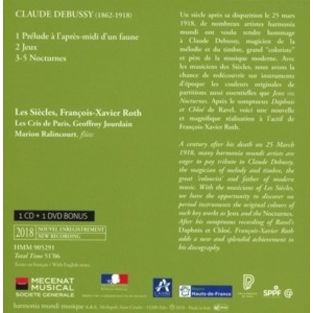 Harmonia Mundi Nocturnes Jeux Prelude A Lapres-Mid