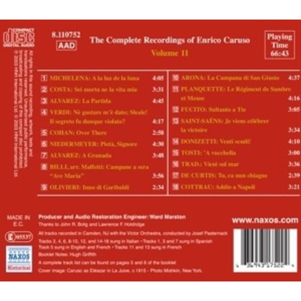 Caruso: Comp.recordings.vol.11