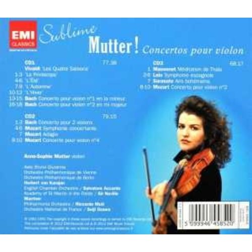 Erato/Warner Classics Sublime Mutter !