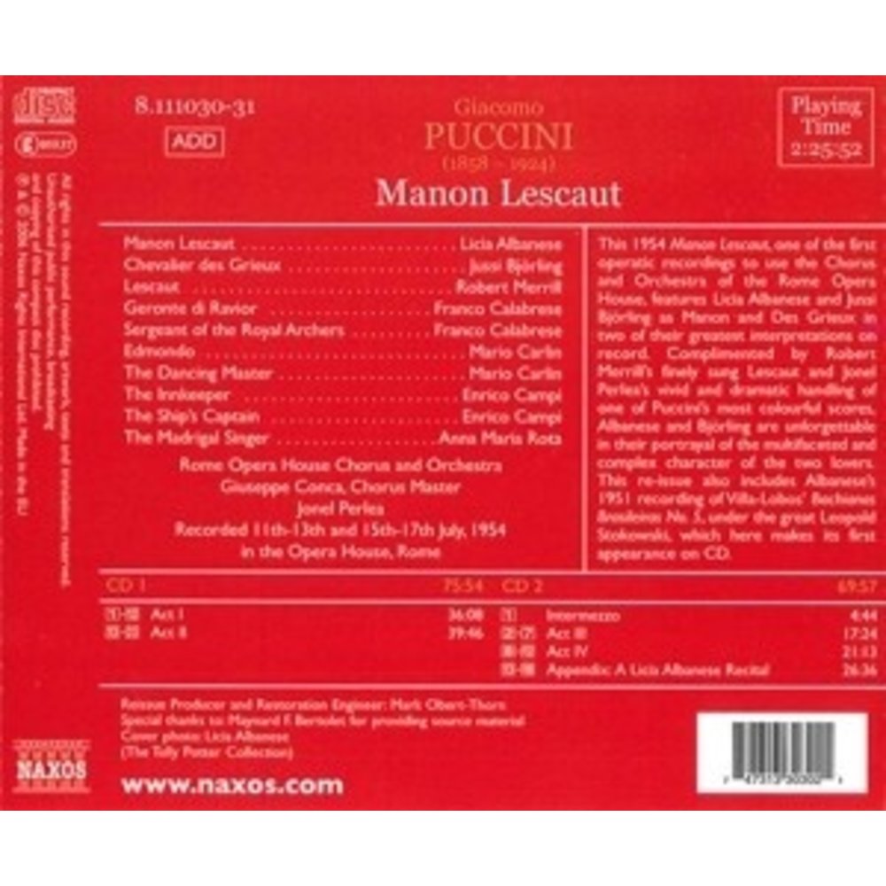 Puccini: Manon Lescaut (Albane