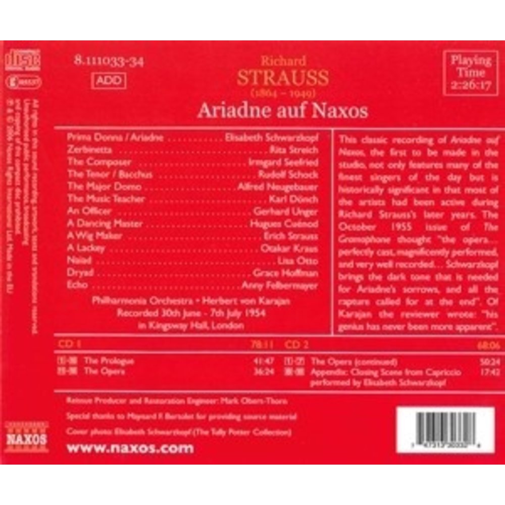 Strauss, R: Ariadne Auf Naxos