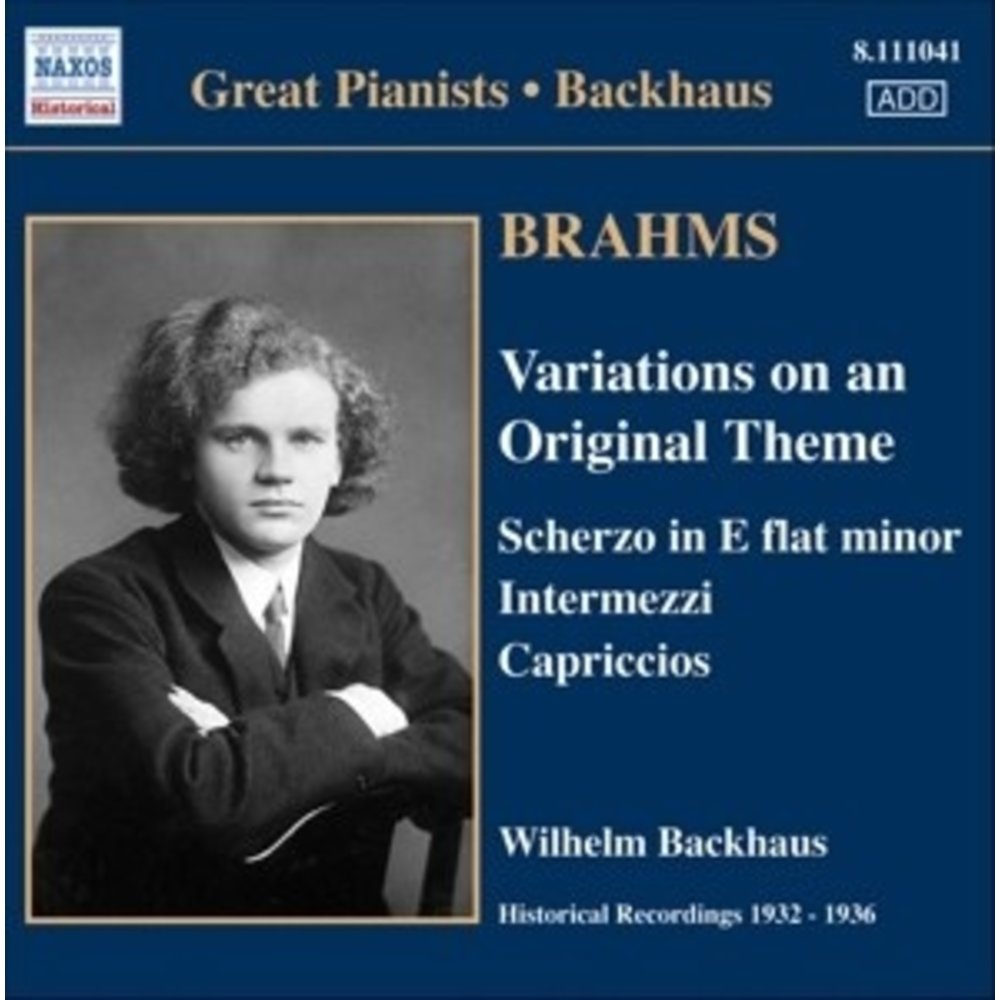 Brahms: Solo Piano Works (Back