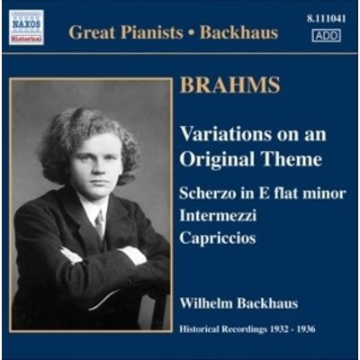 Brahms: Solo Piano Works (Back