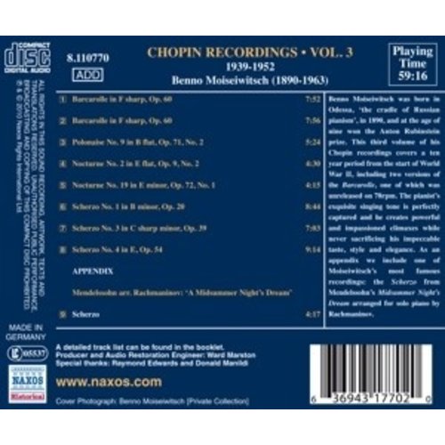 Moisewitsch: Chopin Record.