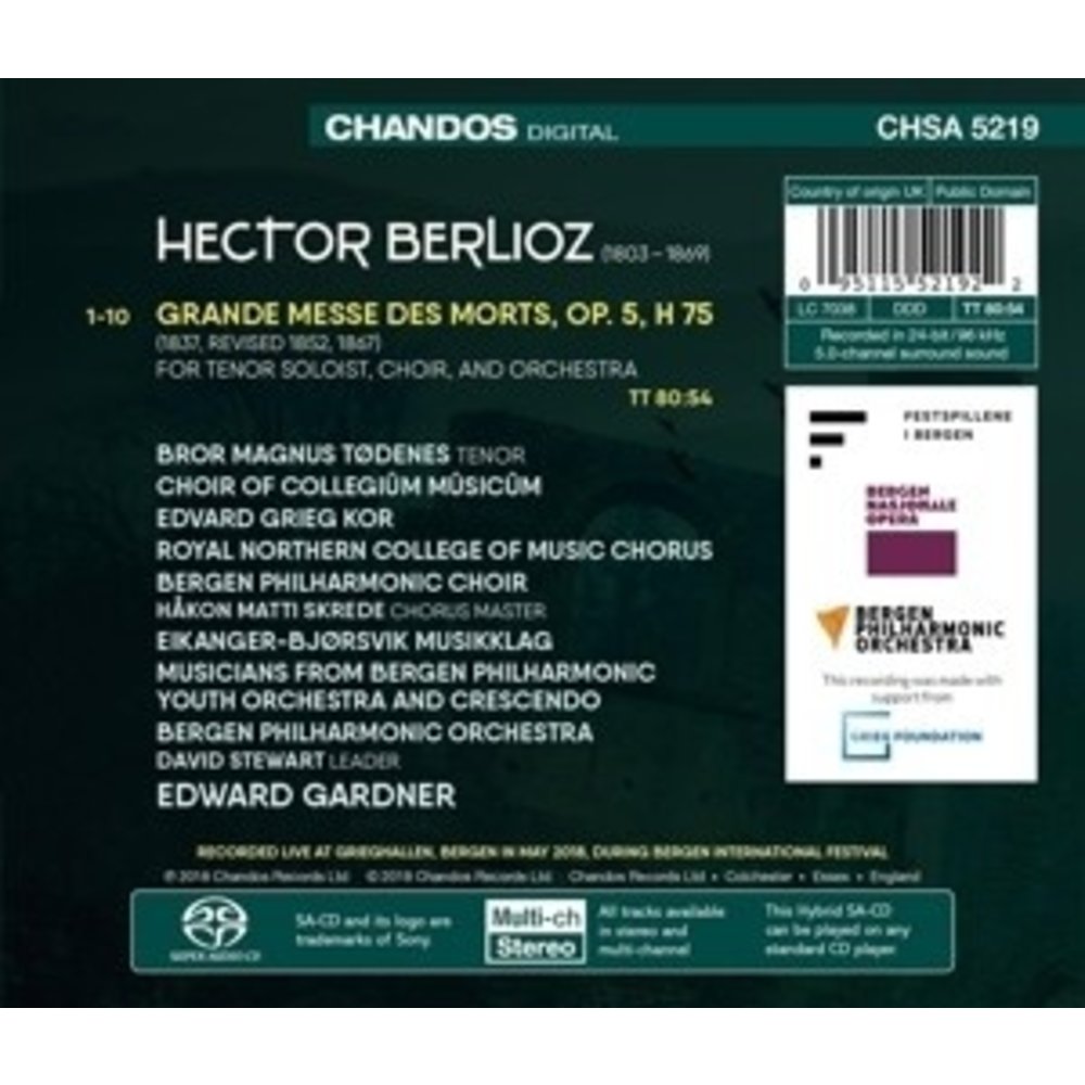 CHANDOS Grande Messe Des Morts Op. 5