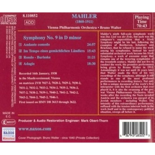 Walter-Mahler: Sym.no.9